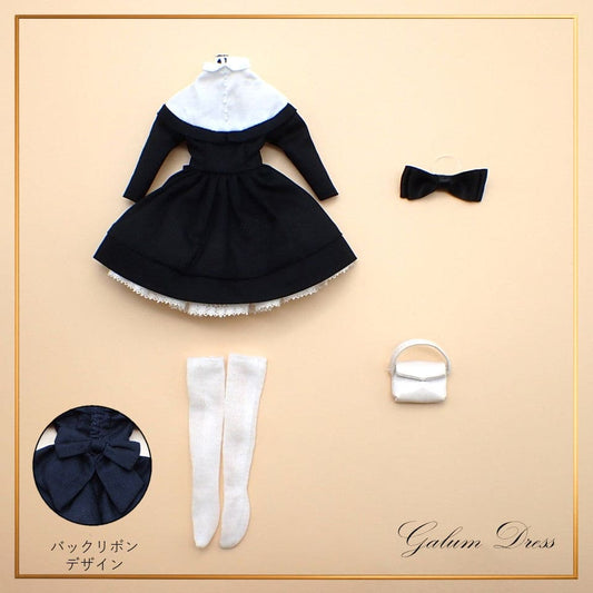 【Licca Castle】Galum Collection 15 拼接領洋裝組 / 22cm Pureneemo OB22 ruruko
