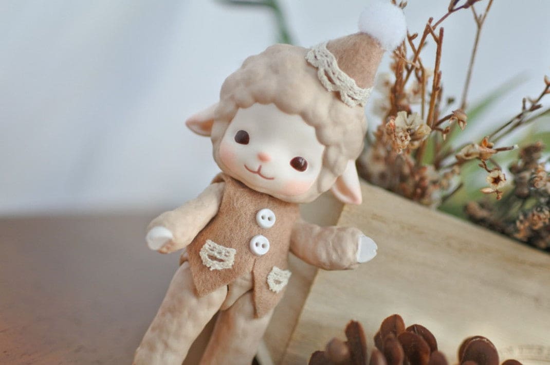 【GEPPETO FRIENDS】gfDolls little KKuming Lamb 小羊 淺駝肌 / 現貨