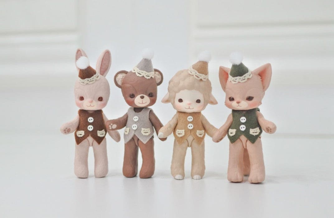 【GEPPETO FRIENDS】gfDolls little KKuming Bear 小熊 復古咖啡肌 / 現貨