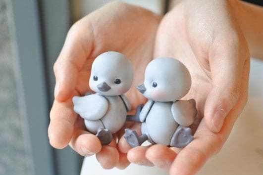 【GEPPETO FRIENDS】gfDolls little KKuming Duck 小鴨子 復古系列 灰肌 / 現貨