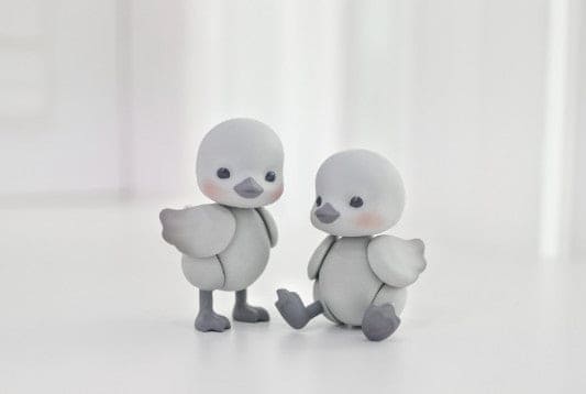 【GEPPETO FRIENDS】gfDolls little KKuming Duck 小鴨子 復古系列 灰肌 / 現貨