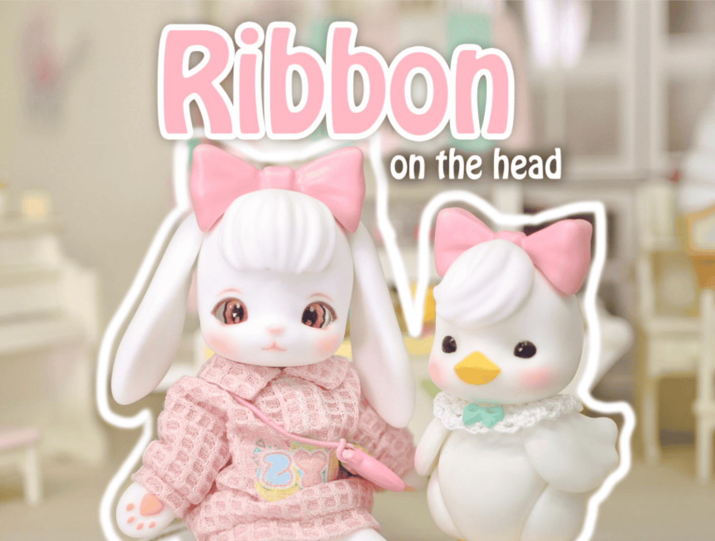 【GEPPETO FRIENDS】gfDolls bow pink headwear accessories/ready stock