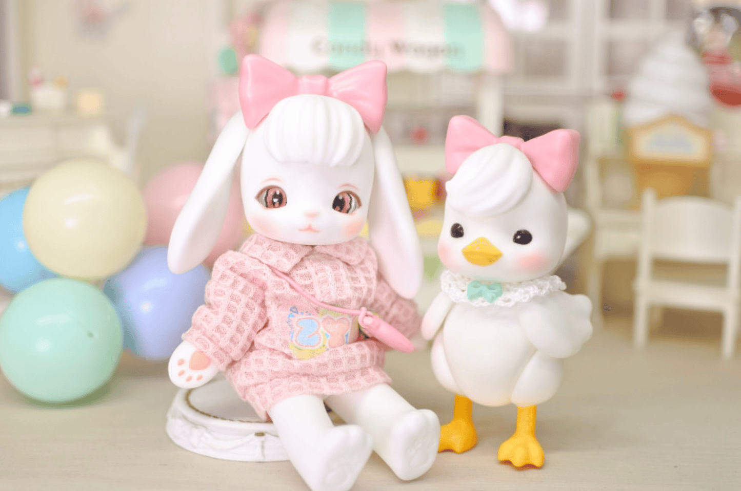 【GEPPETO FRIENDS】gfDolls リボン ピンク かぶりもの アクセサリー/在庫あり