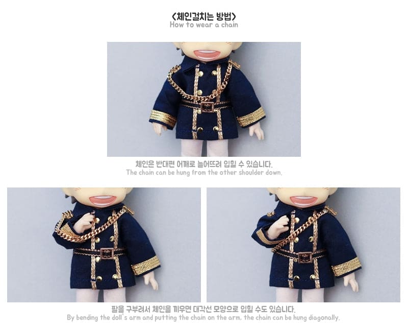 【魔販生工作室】NNM原廠 短版軍服 披風 / OBITSU OB11 NINIMAL Azone Picconeemo