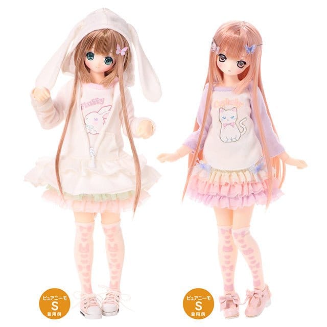 【AZONE】貓貓 & 兔兔 印花及膝襪套組 兩色 / pureneemo ruruko OB22 OB24 momoko 六分之一男子圖鑑 Blythe 預購