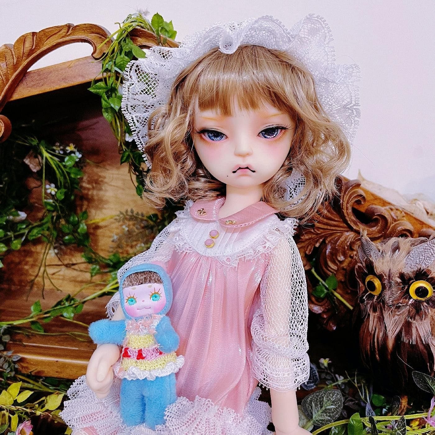 【Dear Lady】半樹脂閃眼 藍星雲 mm BJD MSD YoSD