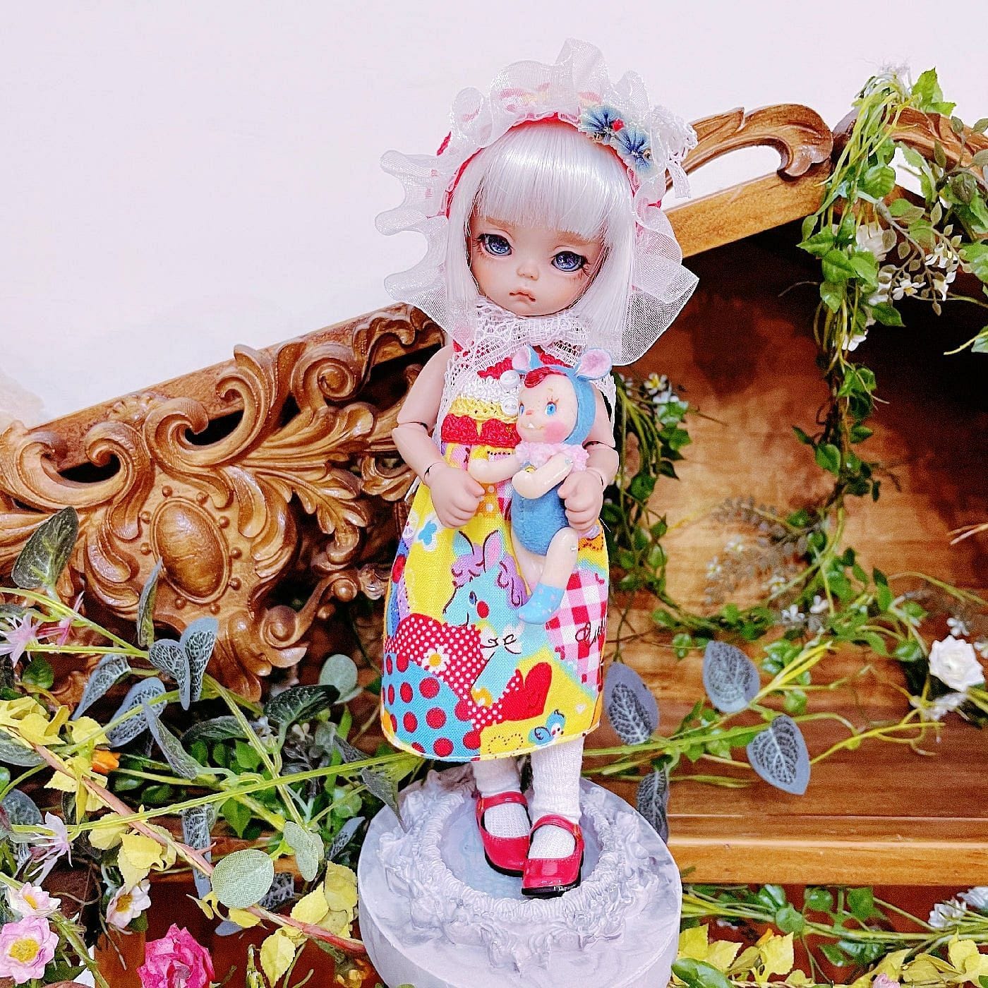 【Dear Lady】半樹脂閃眼 藍星雲 mm BJD Cocoriang OBITSU