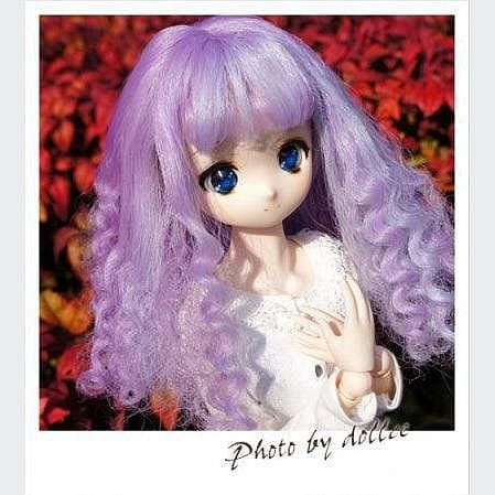 【Dollce】Chameleon Curl 娃用假髮 白群 藤色 BJD DD