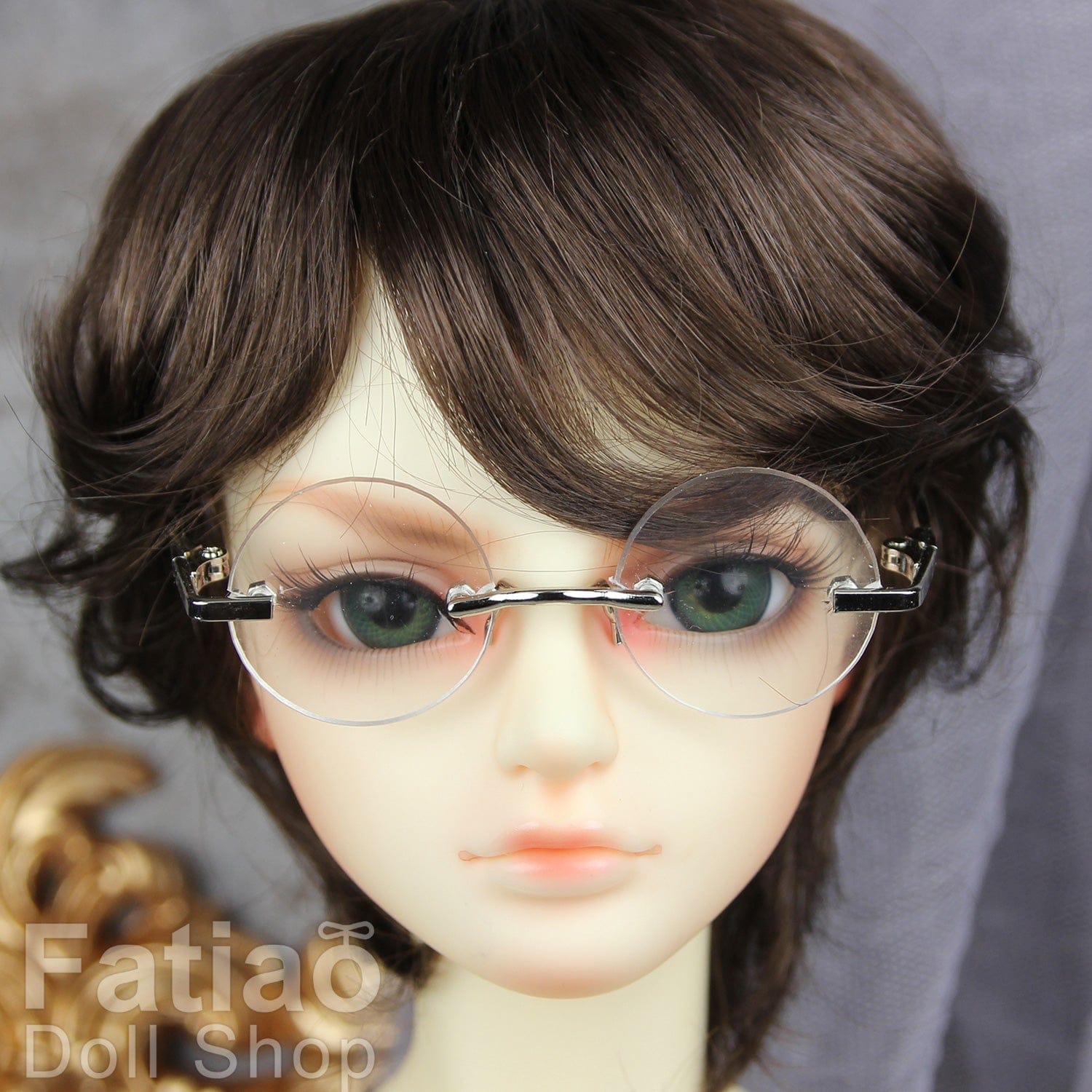 【Fataio Doll Shop】圓形無框眼鏡 / BJD 3分 SD DD MDD