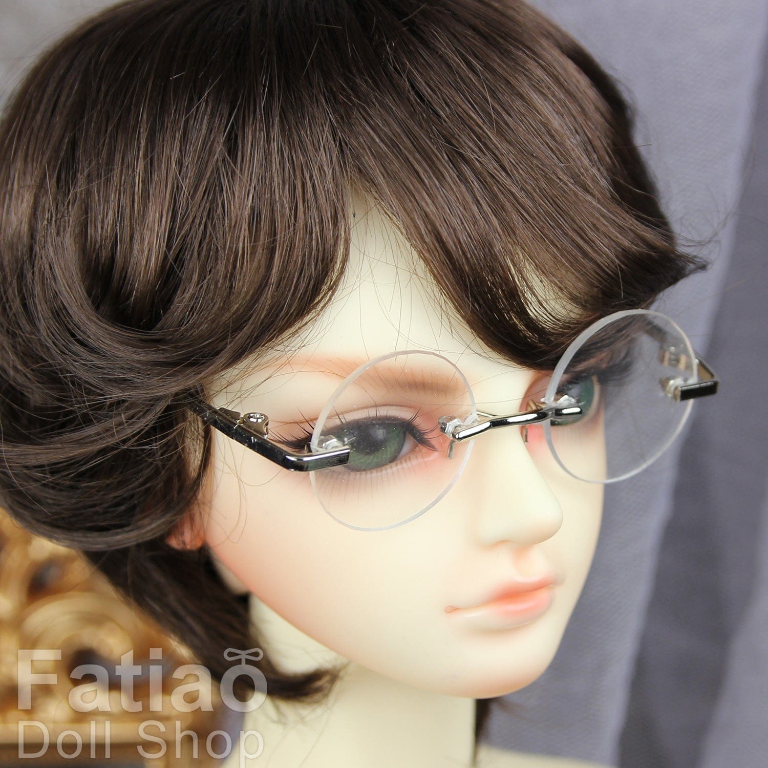 【Fataio Doll Shop】圓形無框眼鏡 / BJD 3分 SD DD MDD