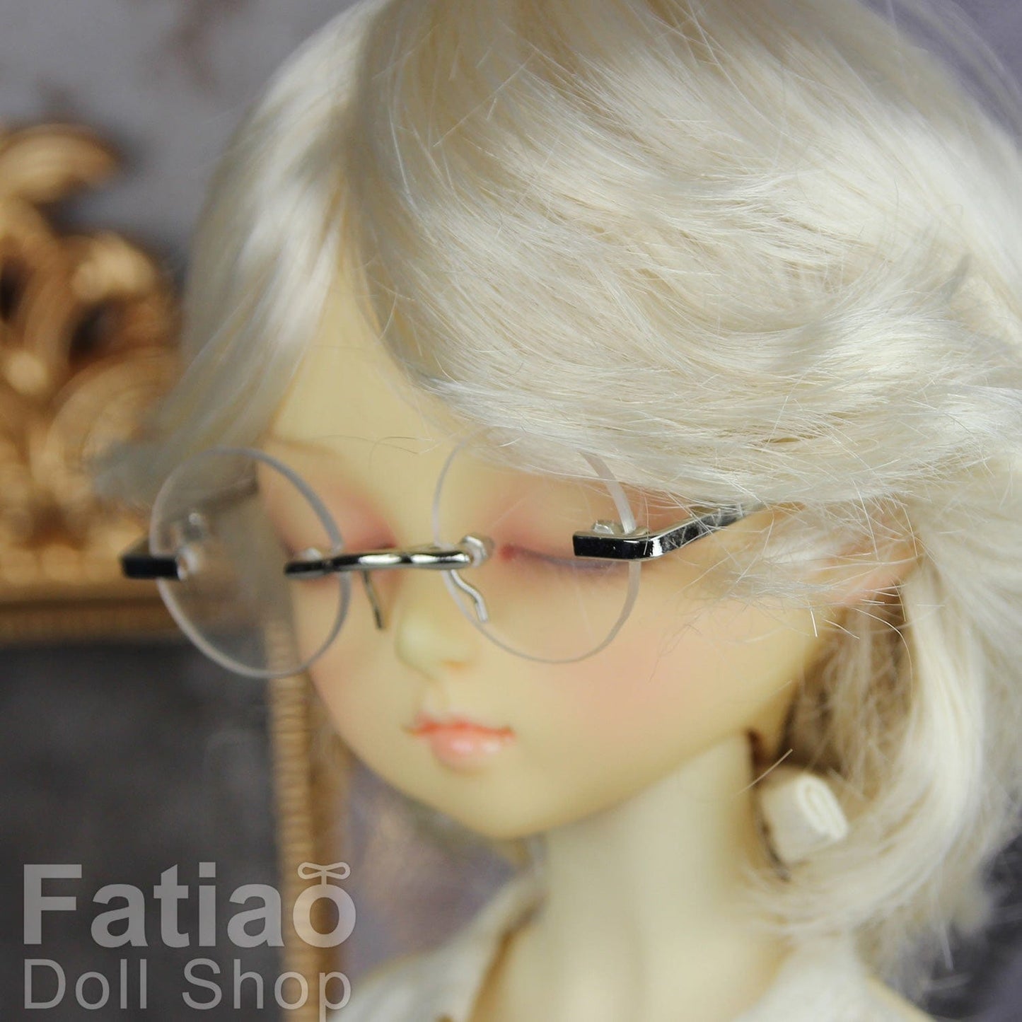 【Fataio Doll Shop】圓形無框眼鏡 / BJD 4分 MSD