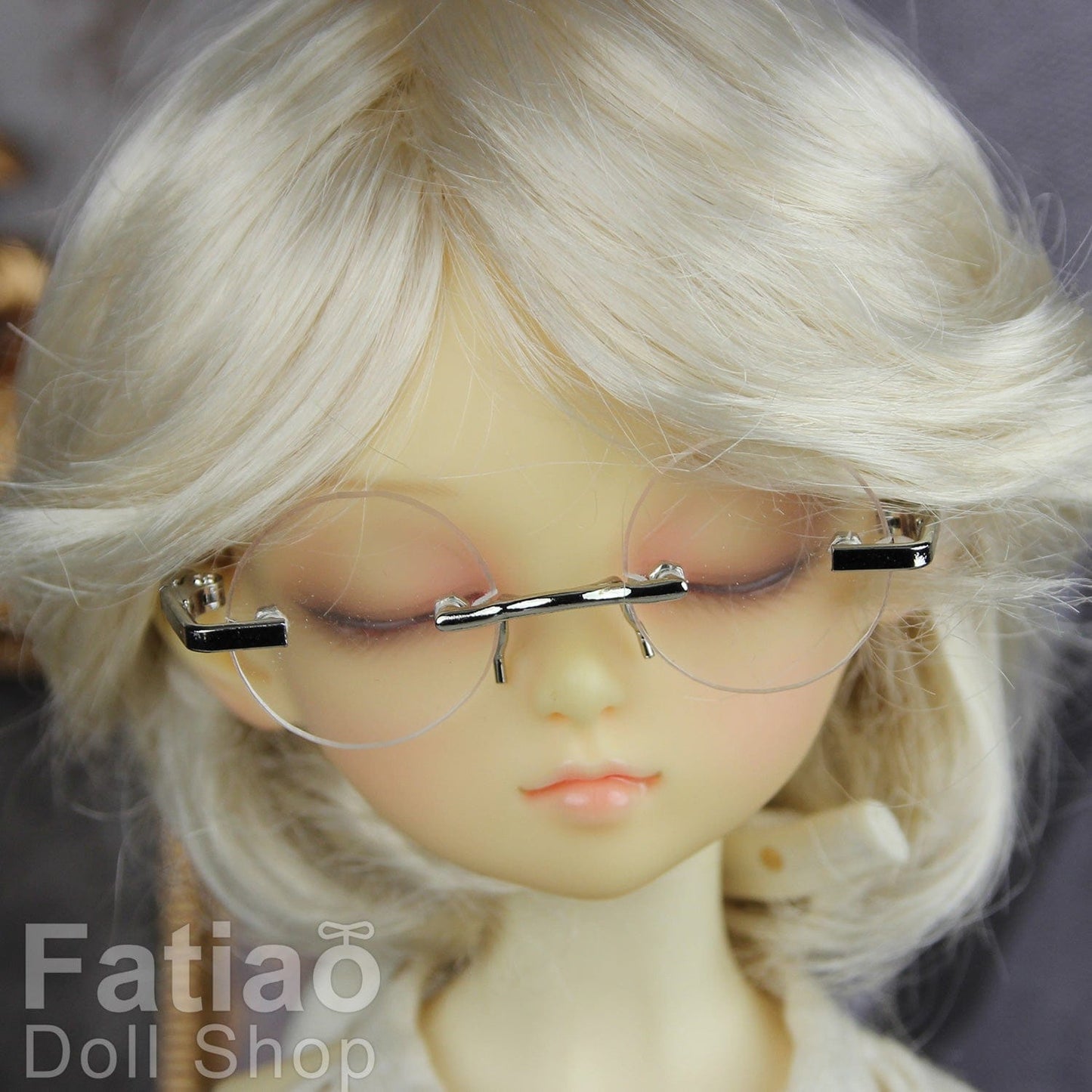 【Fataio Doll Shop】圓形無框眼鏡 / BJD 4分 MSD