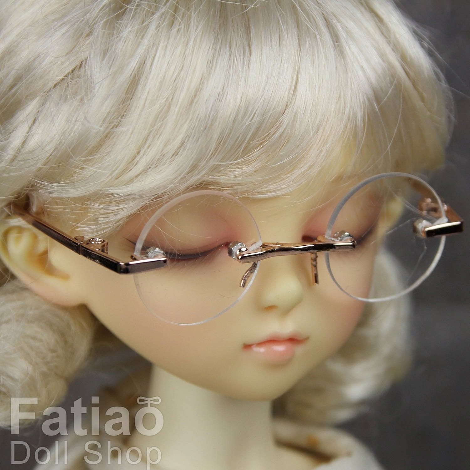 【Fataio Doll Shop】圓形無框眼鏡 BJD MSD