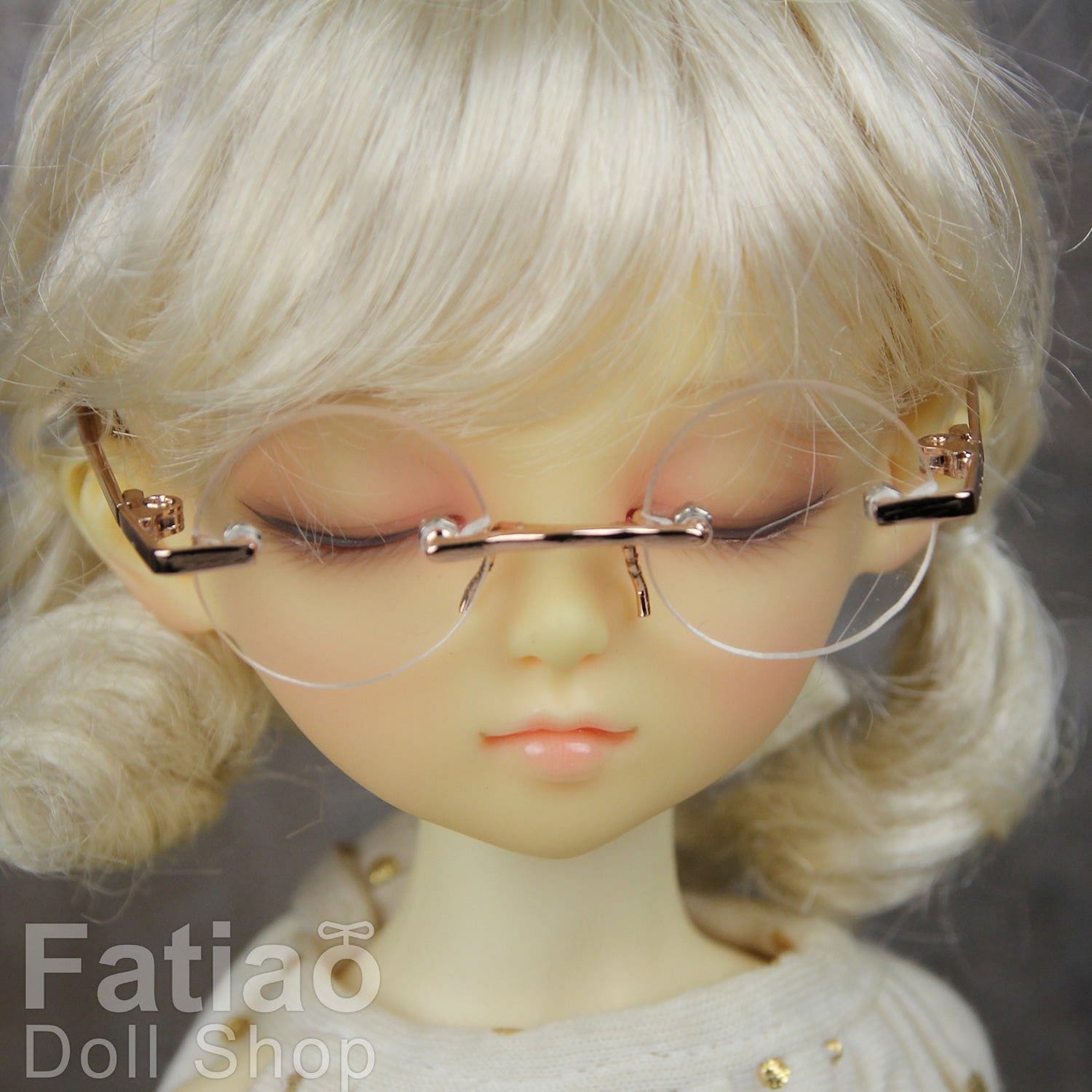 【Fataio Doll Shop】圓形無框眼鏡 BJD MSD