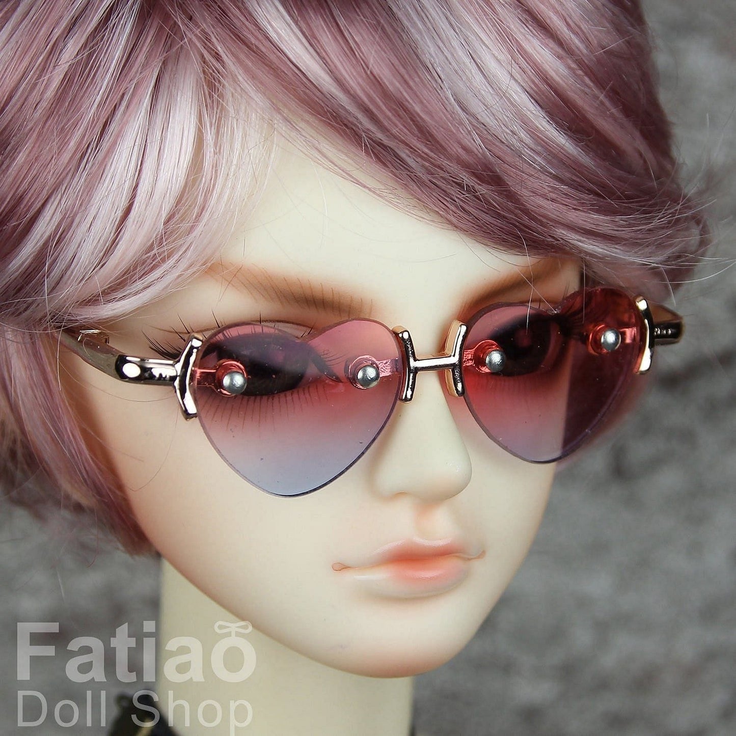 【Fataio Doll Shop】愛心墨鏡 BJD SD DD MDD