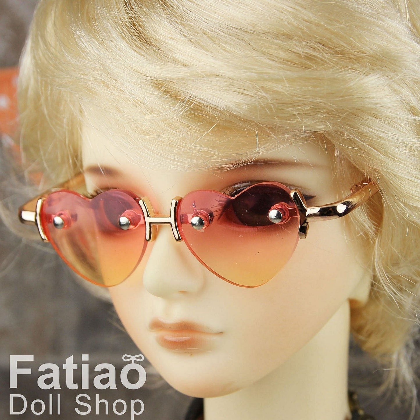 【Fataio Doll Shop】愛心墨鏡 BJD SD DD MDD