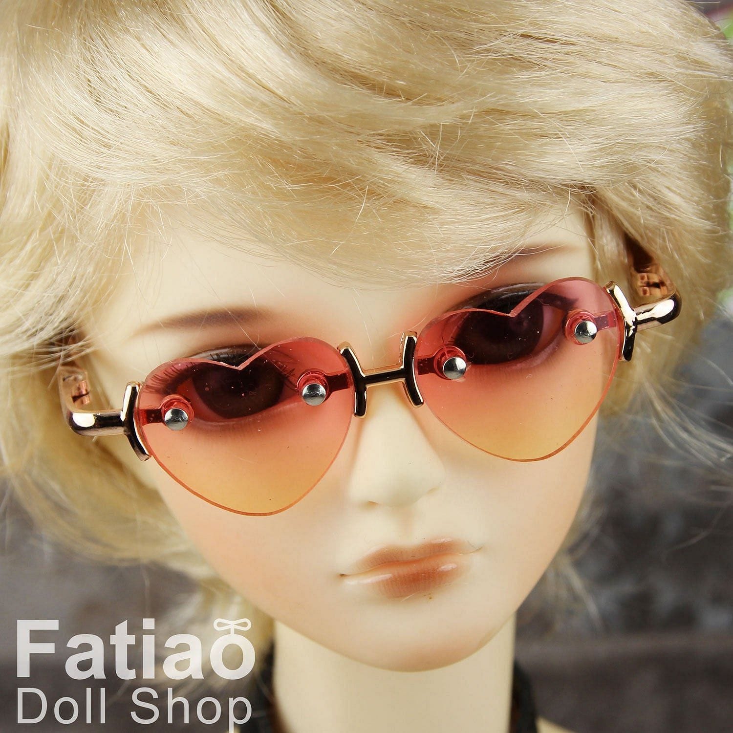 【Fataio Doll Shop】愛心墨鏡 BJD SD DD MDD