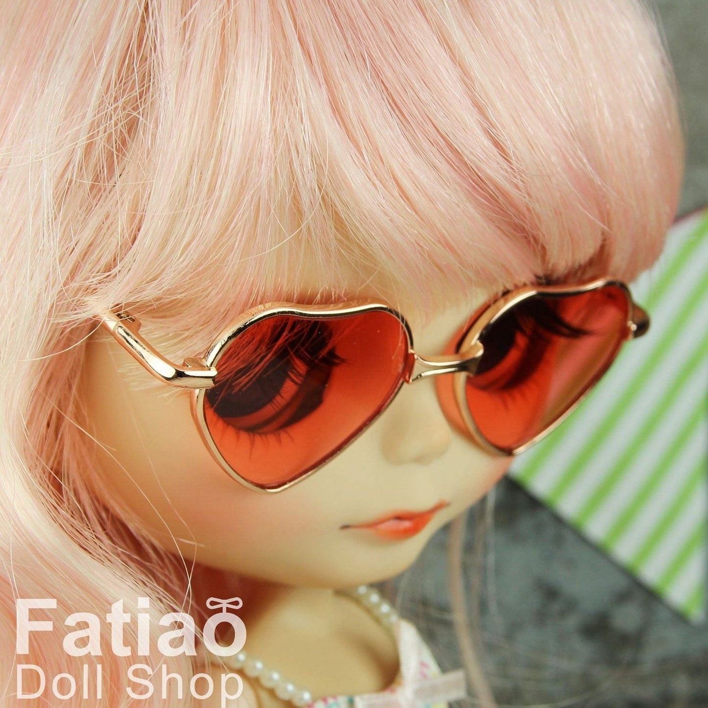 【Fataio Doll Shop】愛心墨鏡 Blythe NeoBlythe 小布 大布