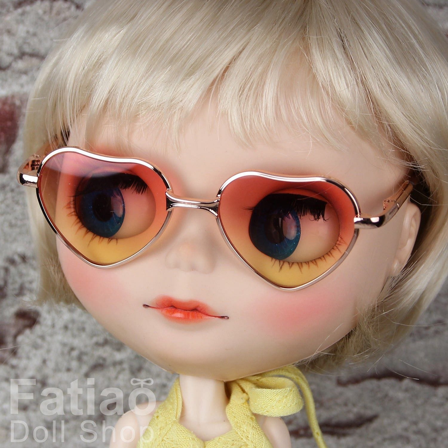 【Fataio Doll Shop】愛心墨鏡 Blythe NeoBlythe 小布 大布