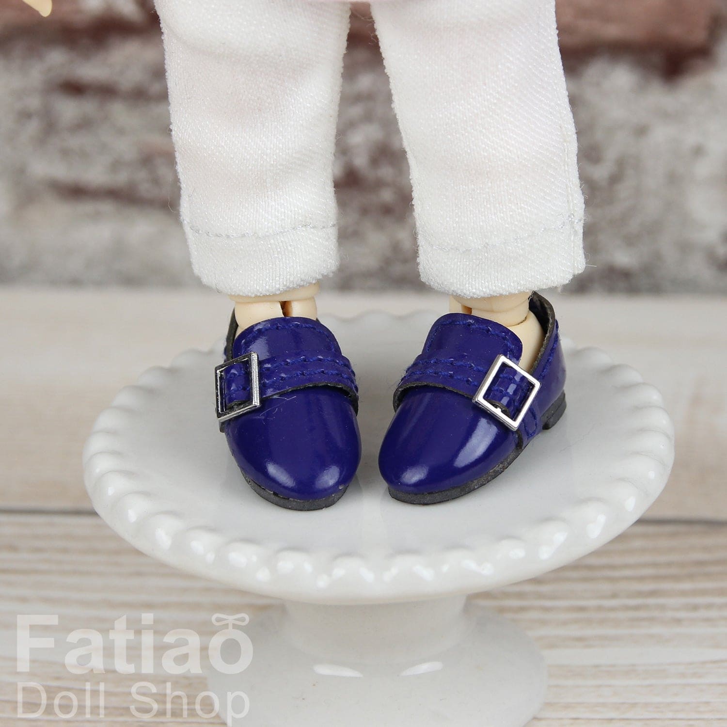 【Fatiao Doll Shop】方釦漆皮鞋 / OB22~OB26 AZONE PNXS~M iMda 1.7 BJD 8分