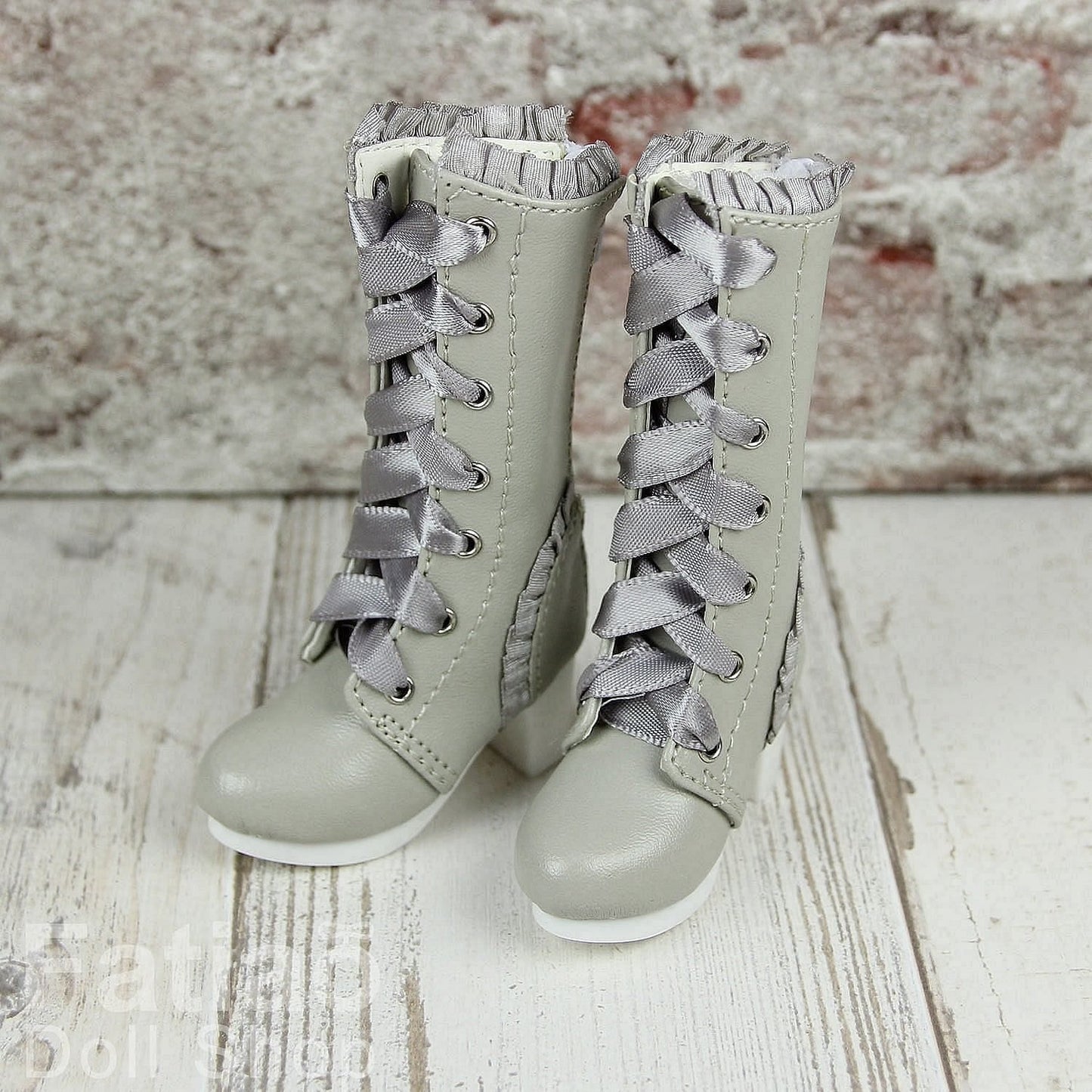 【Fatiao Doll Shop】蕾絲高跟靴 多色 BJD MSD