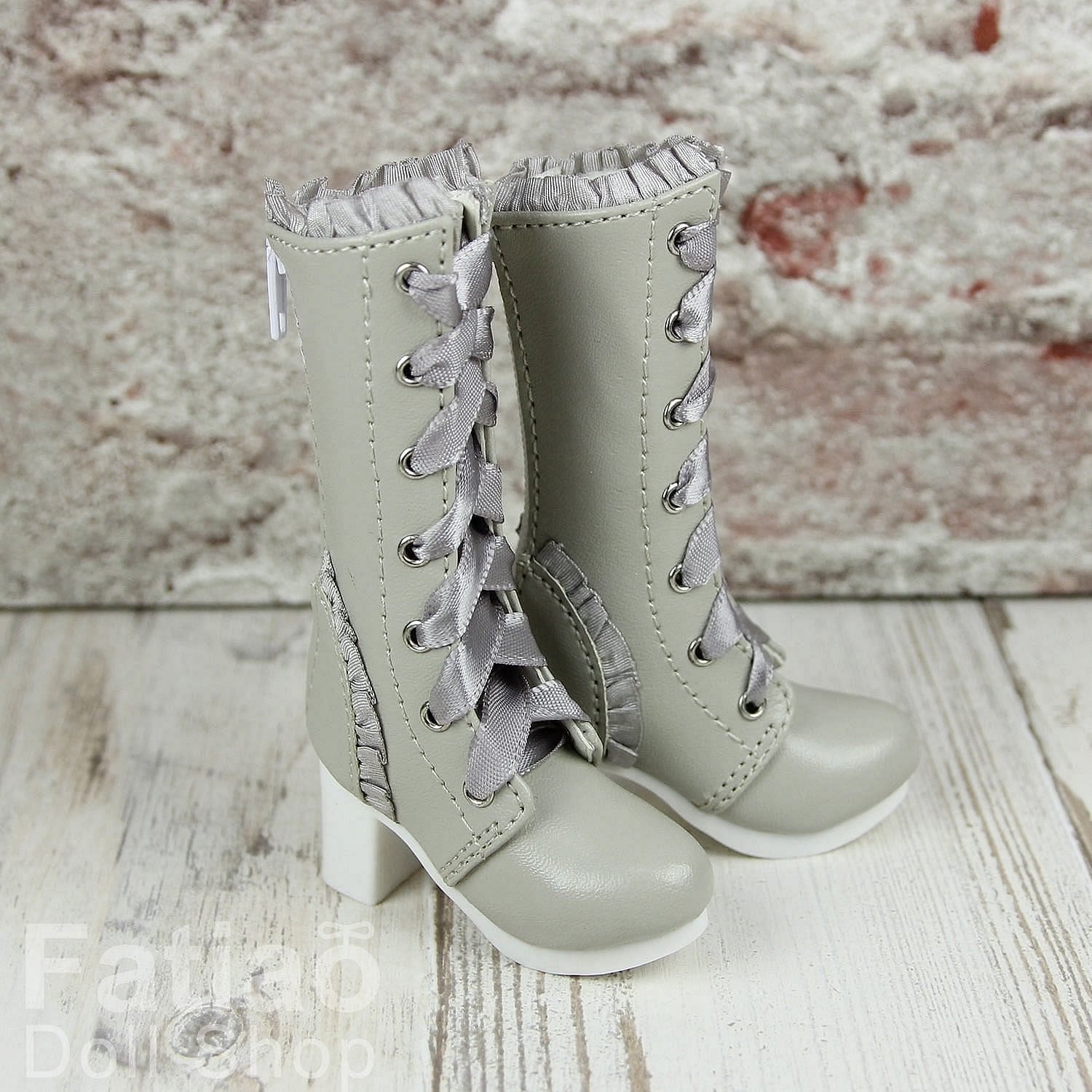 【Fatiao Doll Shop】蕾絲高跟靴 多色 BJD MSD