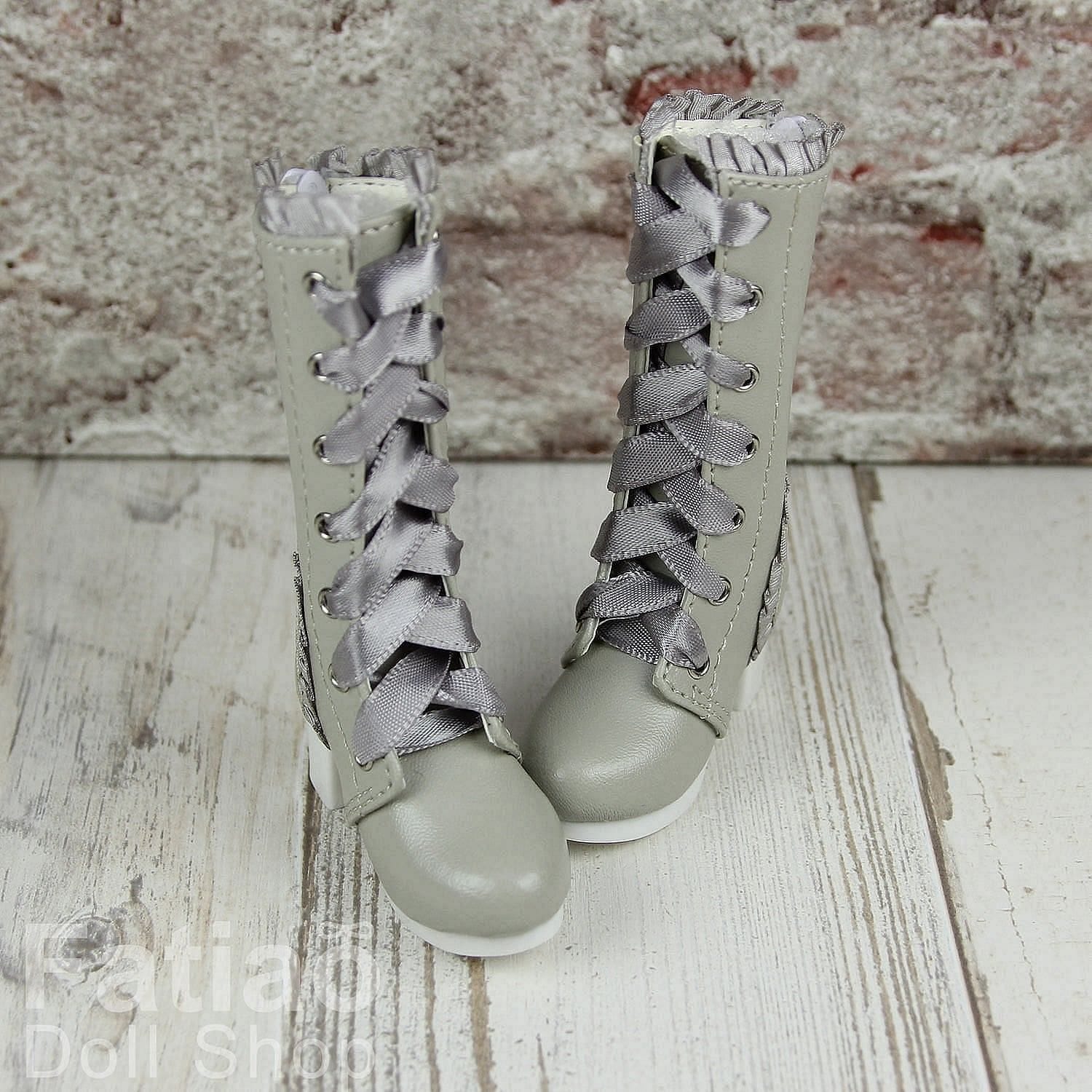 【Fatiao Doll Shop】蕾絲高跟靴 多色 BJD MSD