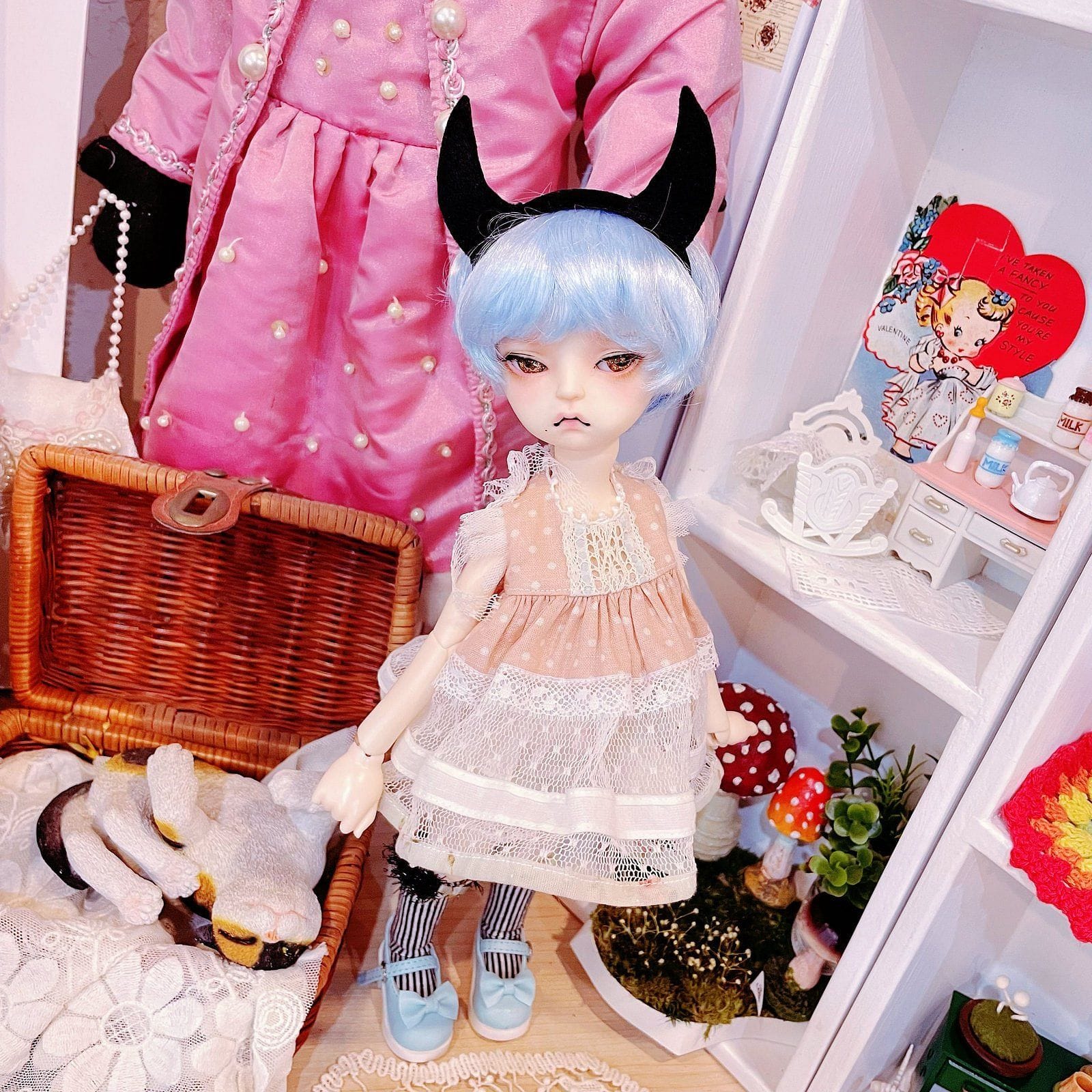 【Fatiao Doll Shop】霧面蝴蝶結瑪莉珍 多色 BJD YoSD iMda