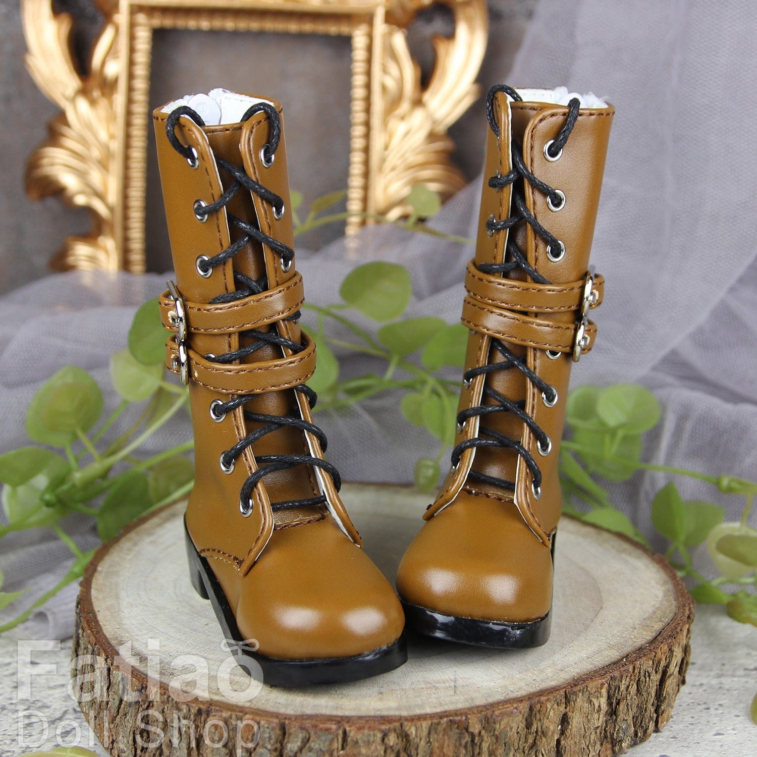 【Fatiao Doll Shop】環扣長靴 C33 多色 / BJD 1/4 MSD MDD AngelPhilia AZONE AZO2 - 紀物書館+JiWu Bookstore