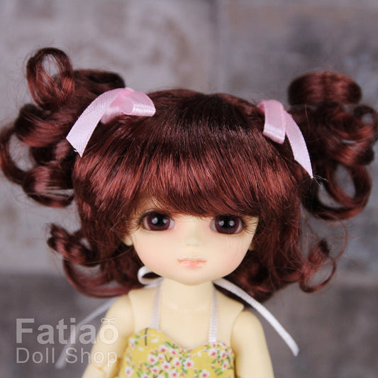 【Fatiao Doll Shop】FWF-011 娃用假髮 多色 / 5-6吋 BJD 8分