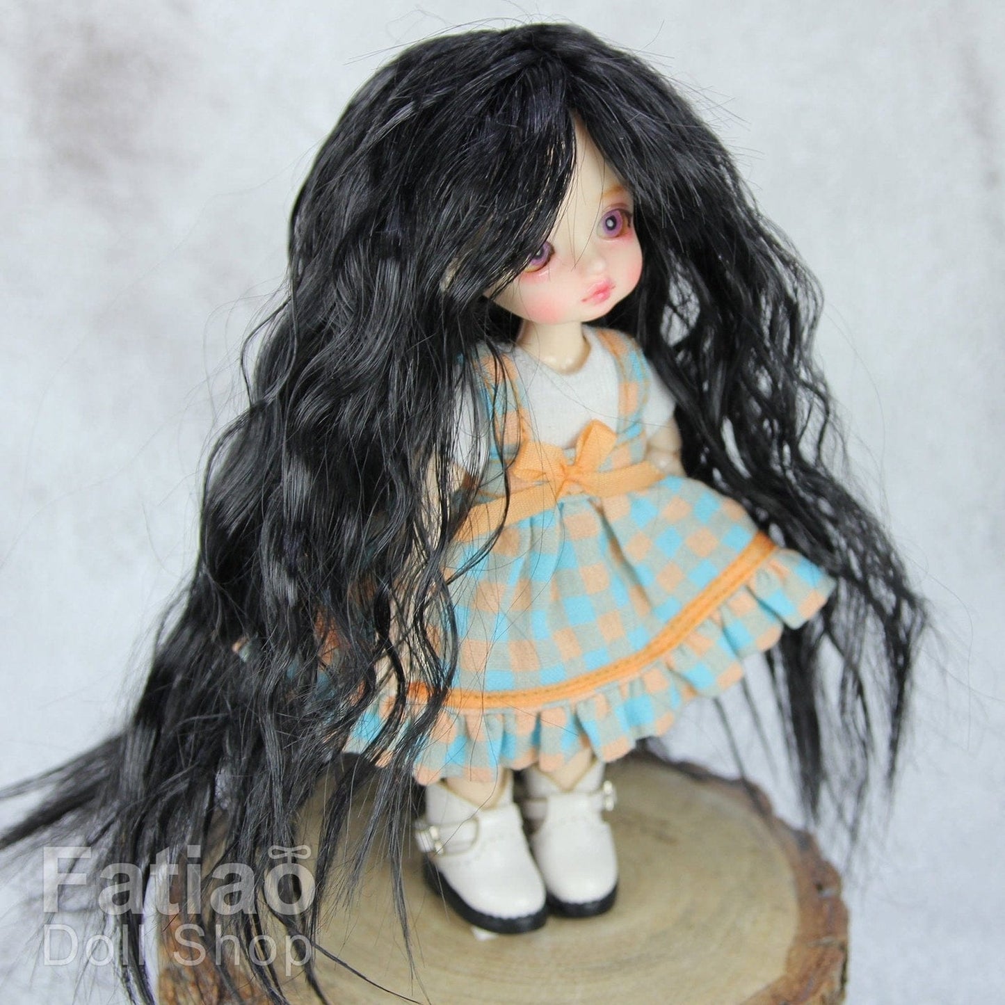 【Fatiao Doll Shop】FWF-022 娃用假髮 多色 / 3-4吋 BJD 12分 ob11