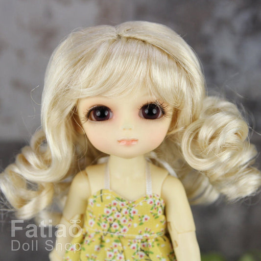 【Fatiao Doll Shop】FWF-038 娃用假髮 多色 / 5-6吋 BJD 8分