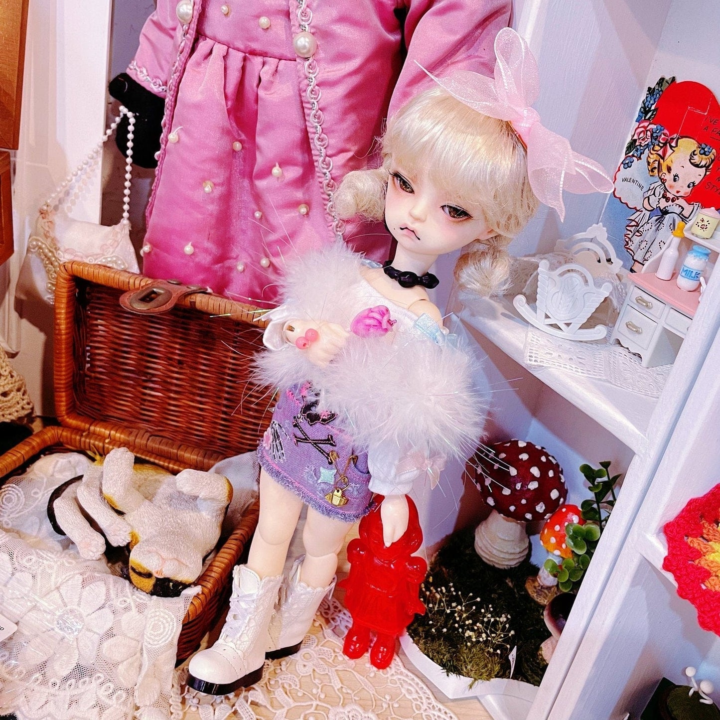 【Fatiao Doll Shop】FWF-571 娃用假髮 多色 / 7-8吋 BJD 4分 iMda3.0