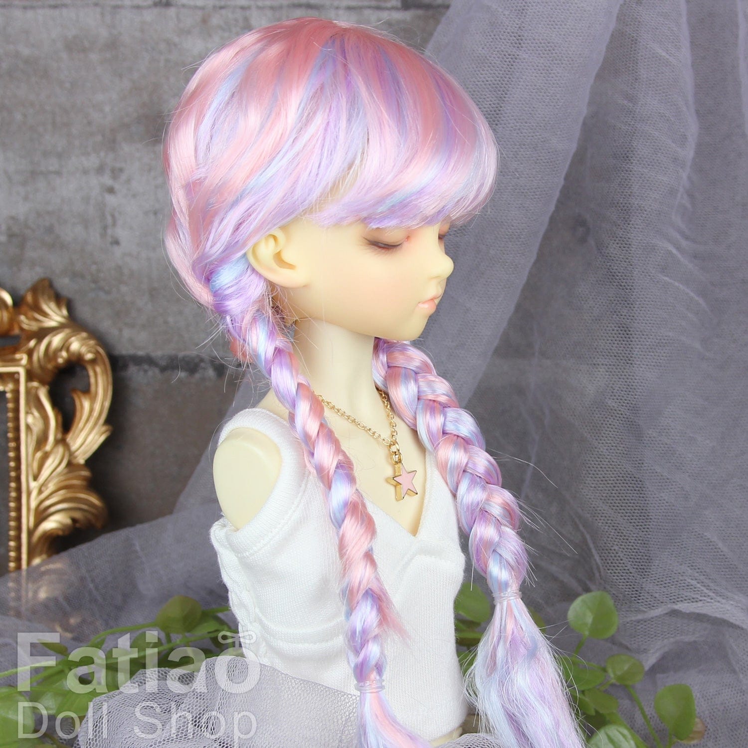 【Fatiao Doll Shop】FWF-691 娃用假髮 多色 / 7-8吋 BJD 4分