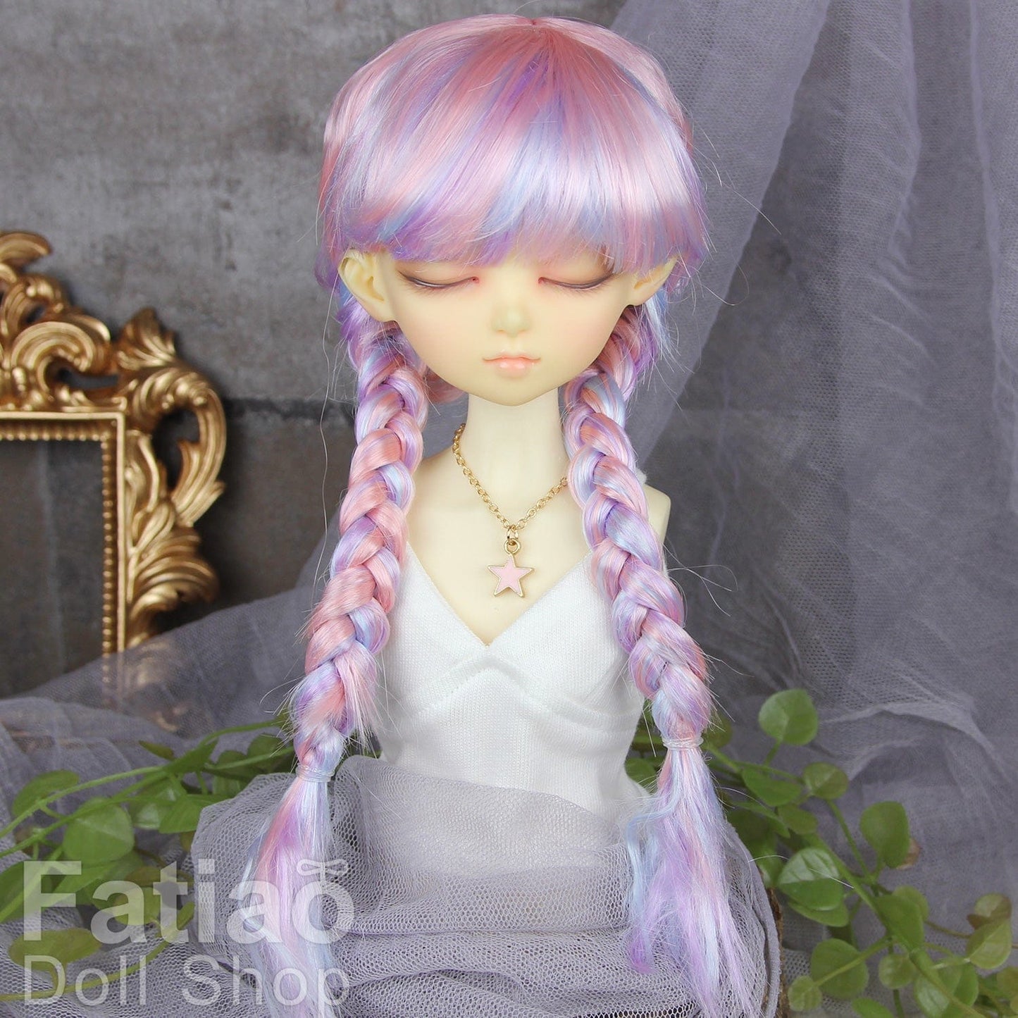 【Fatiao Doll Shop】FWF-691 娃用假髮 多色 / 7-8吋 BJD 4分