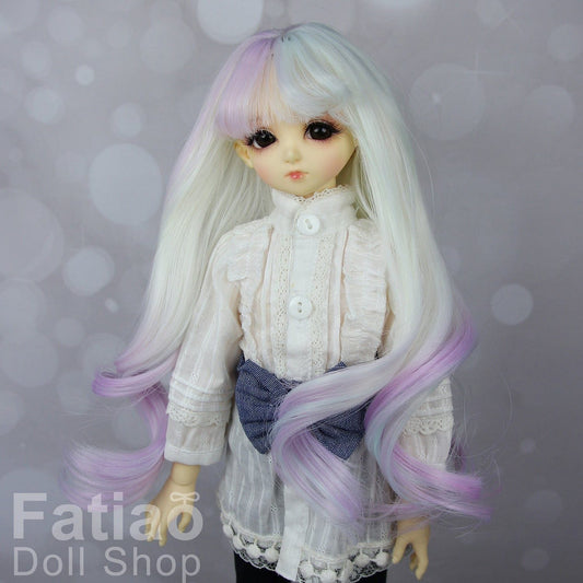 【Fatiao Doll Shop】FWS- 娃用假髮 淡粉彩 BJD