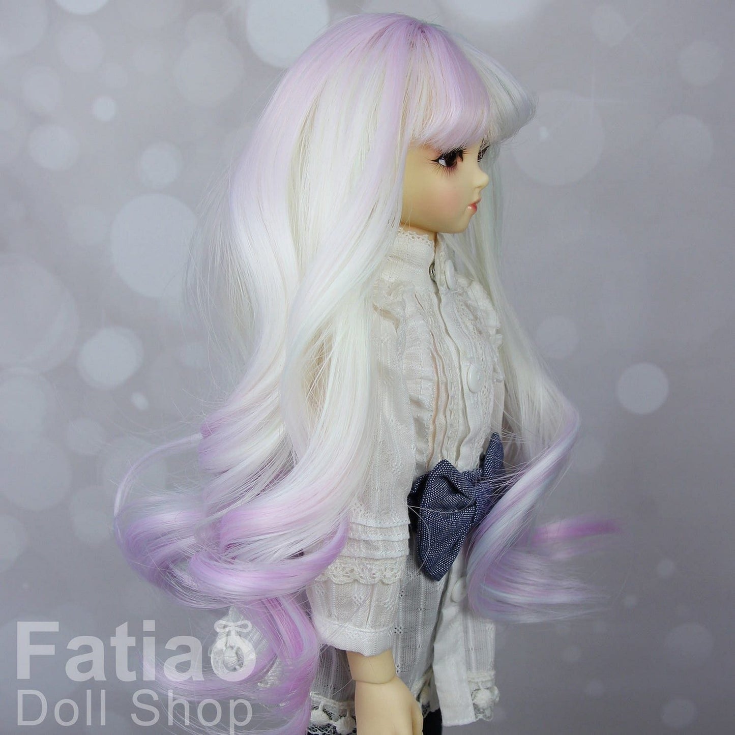 【Fatiao Doll Shop】FWS- 娃用假髮 淡粉彩 BJD