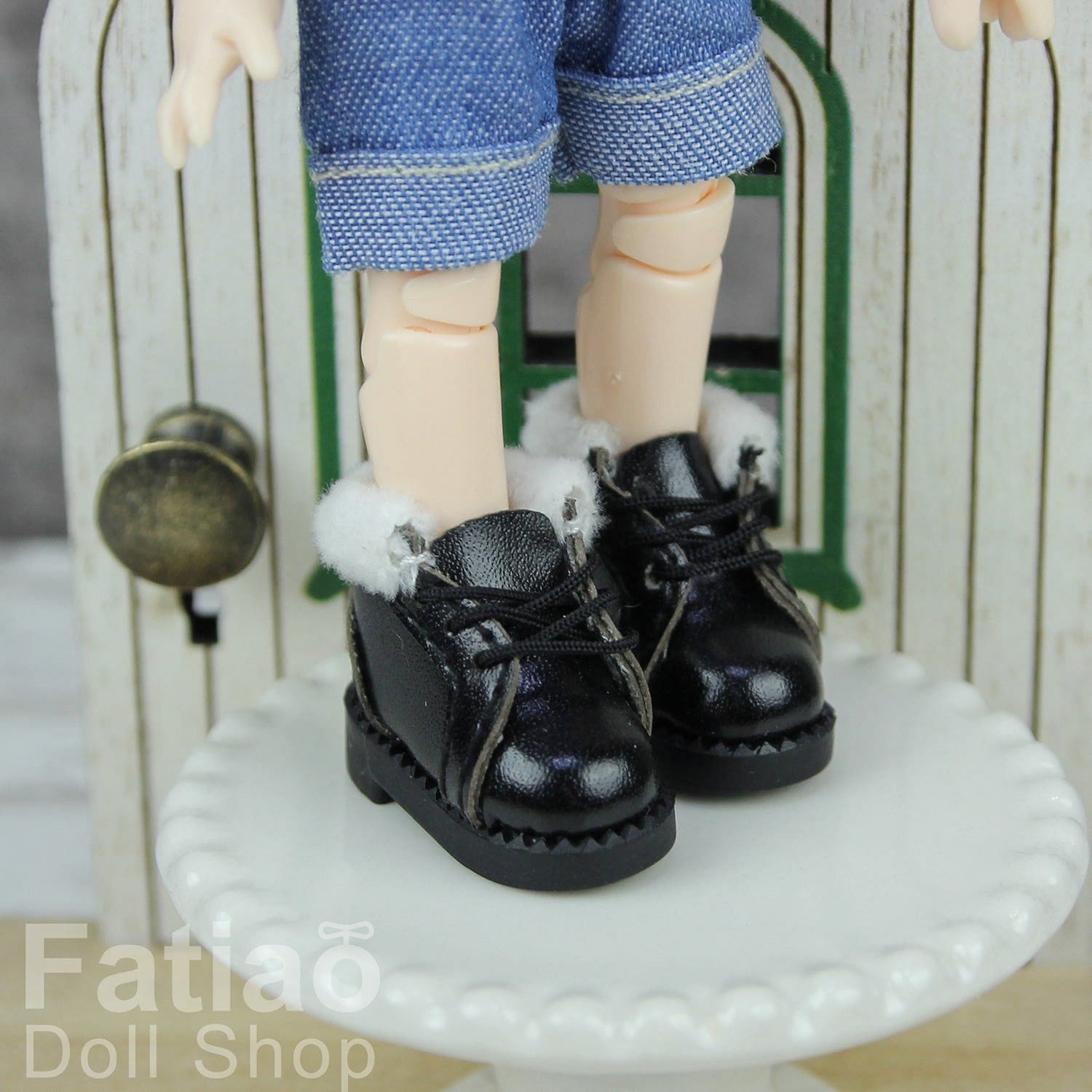 【Fatiao Doll Shop】毛邊馬丁靴 OB cocoriang 復刻莉卡 花池 iraodoll