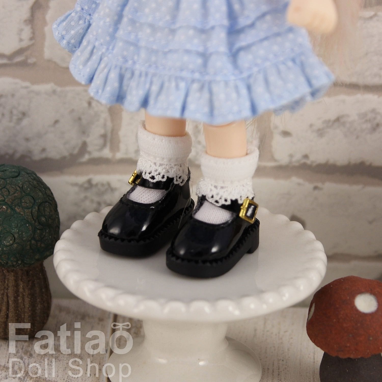 【Fatiao Doll Shop】圓頭皮鞋 圓頭瑪莉珍 OB iMda