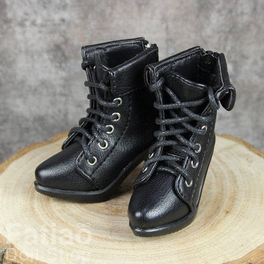 【Fatiao Doll Shop】Nailed Lace-Up Boots S83 Multicolor / BJD 1/4 scale MSD