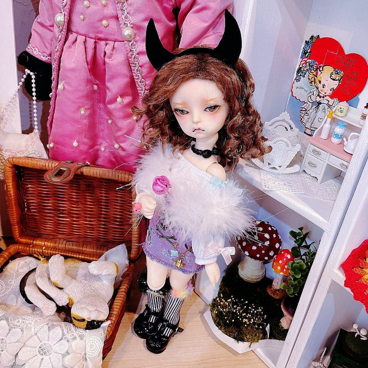 【Fatiao Doll Shop】蝴蝶結T字高跟鞋 多色 BJD YoSD iMda