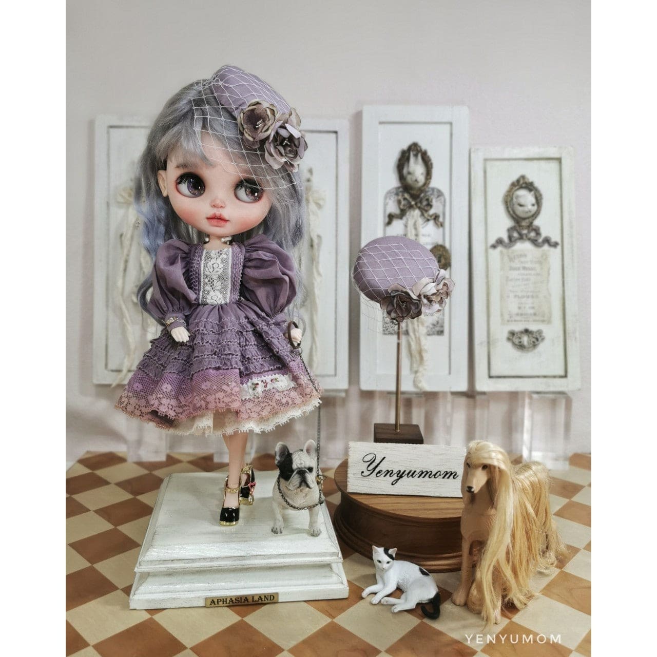 【Yenyumom】Wisteria Embroidery Dress Set / Neo Blythe OB24