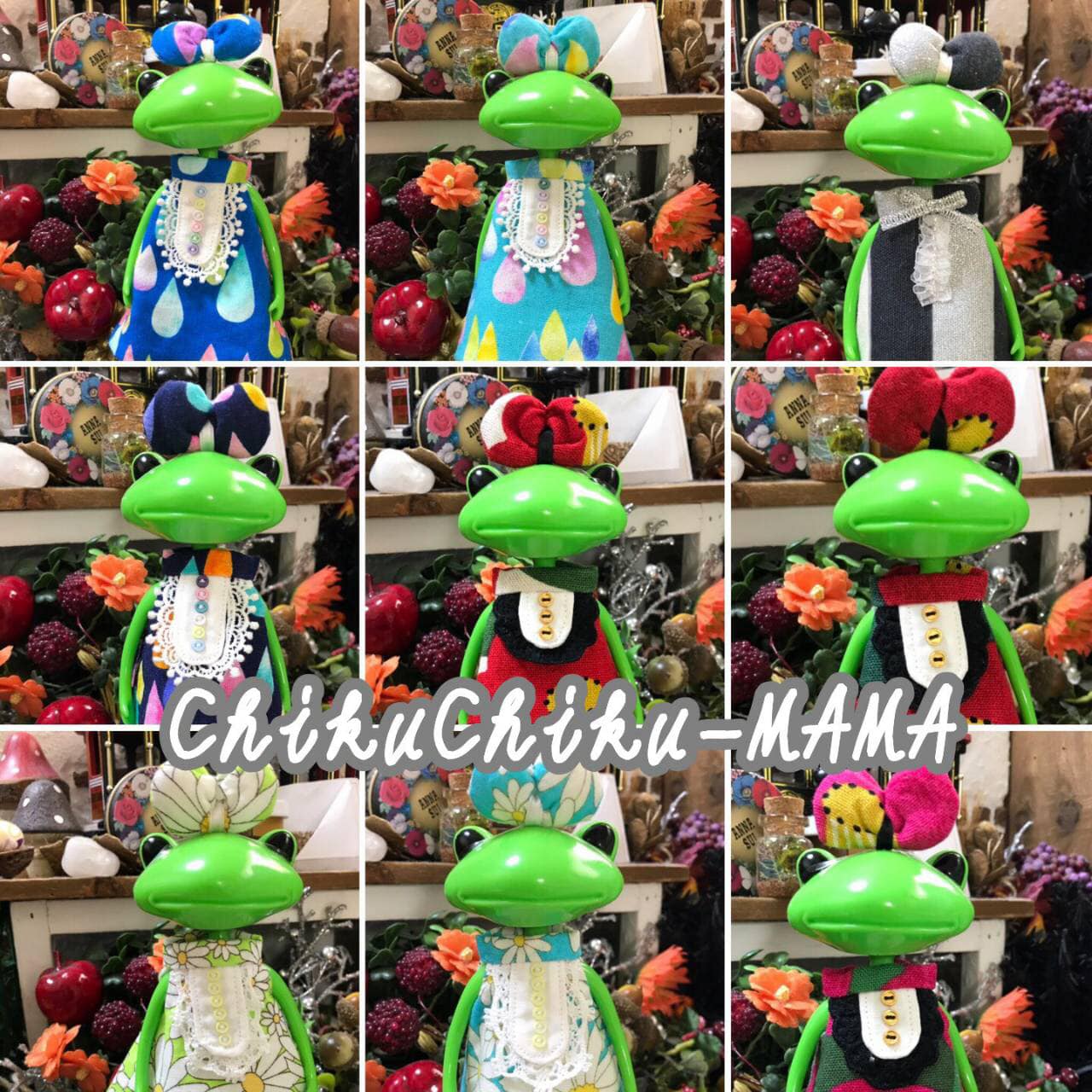 【chiku chiku-MAMA-】大蛙連身褲 洋裝 Wonder Frog Wanda Shop 大蛙 大青蛙 復刻莉卡 jjorori 花池